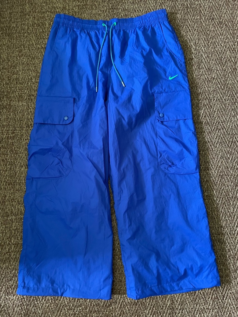 Nike Project FROG Loose Parachute Cargo Pants Blue Men's Size XL HV0907-405 New